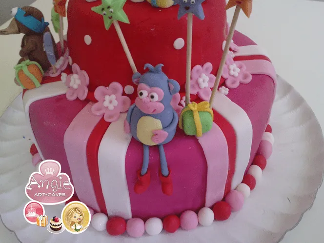 Tarta Dora Exploradora | El fondant de Angie Tarta Dora Exploradora | El fondant de Angie