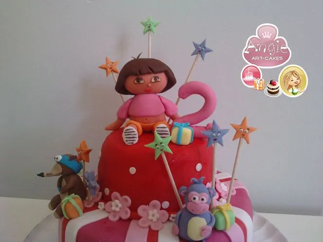 Tarta Dora Exploradora | El fondant de Angie