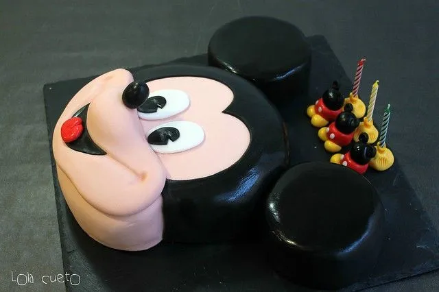 Pastel fondant Mickey Mouse - Imagui