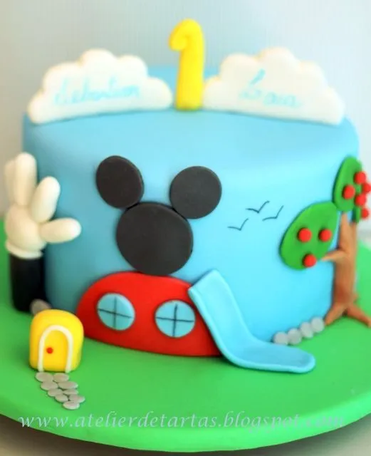 Tarta Fondant Cumpleaños La Casa de Mickey Mouse | Me gusta ... Tarta Fondant Cumpleaños La Casa de Mickey Mouse | Me gusta ...
