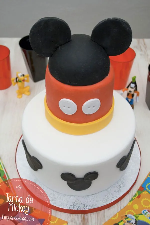 Tarta fondant de Mickey ¡paso a paso! Pequerecetas
