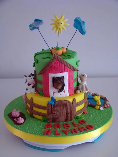 tarta granja | Dulces Modelados