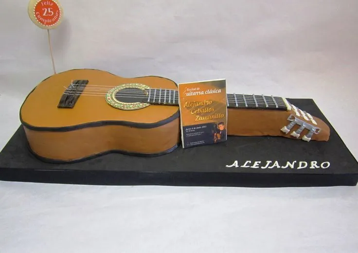 Paso a paso tarta guitarra