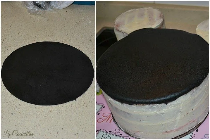 Tarta minnie paso a paso de fondant - La Cocinillas