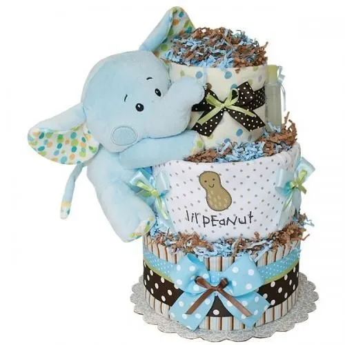 Tarta pañales MINI ELEFANTE - Marketplace de tiendas para niños de ...