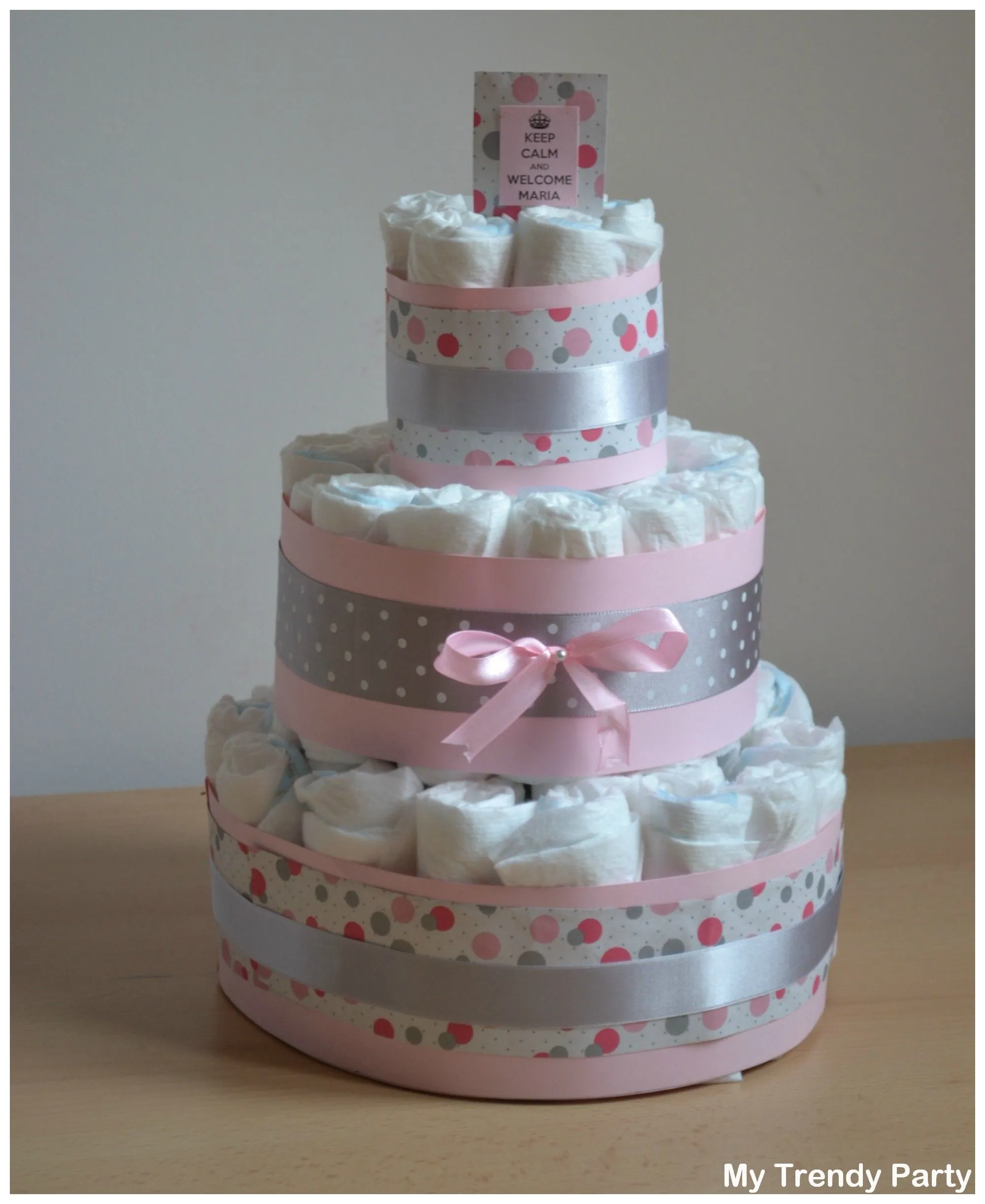 TARTA DE PAÑALES | My Trendy Party