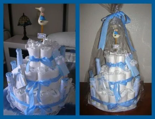 Tarta de pañales - Recetariocanecositas
