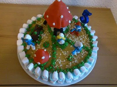 Pasteles de pitufos - Imagui