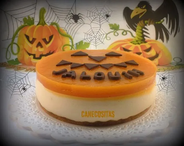 Tarta de queso y calabaza (Haloween) - Recetariocanecositas Tarta de queso y calabaza (Haloween) - Recetariocanecositas