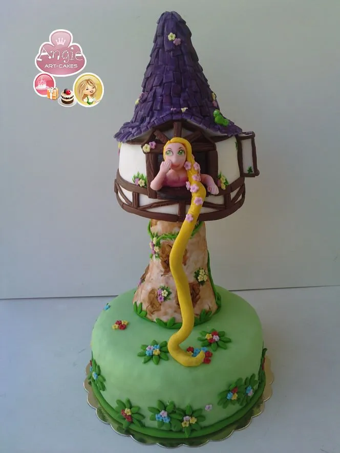 Tarta Rapunzel | El fondant de Angie