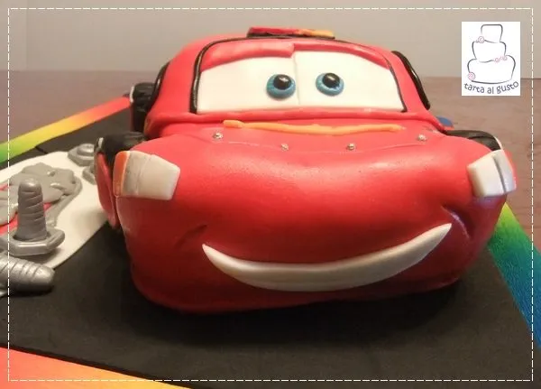 Tarta Rayo McQueen en 3D | Tarta al gusto