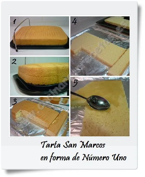 TARTA SAN MARCOS EN FORMA DE NUMERO UNO PASO A PASO | Cocinar Con ...