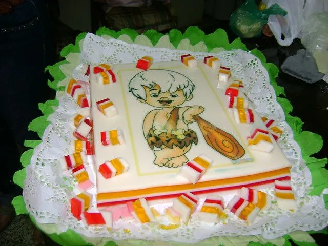 Tortas con motivo de bam bam - Imagui