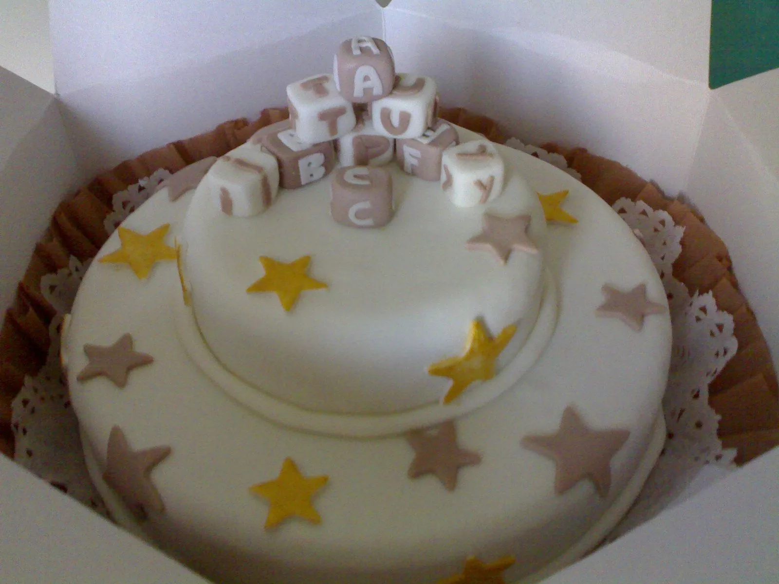 Tartas Caseras Madrid: Tarta de Bautizo para Varón