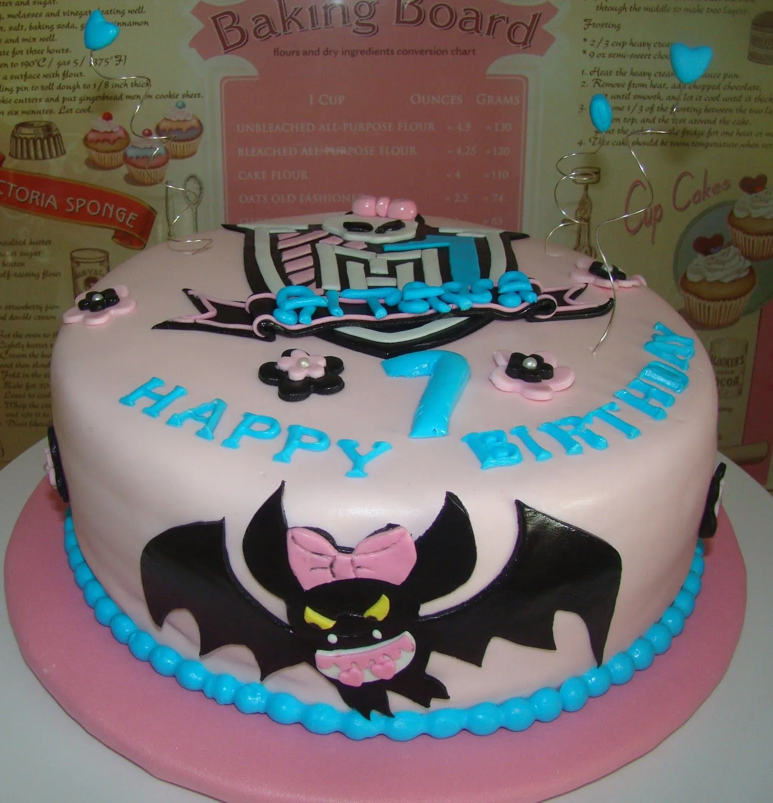 HACIENDO TARTAS Y OTRAS COSILLAS: TARTA MONSTER HIGH