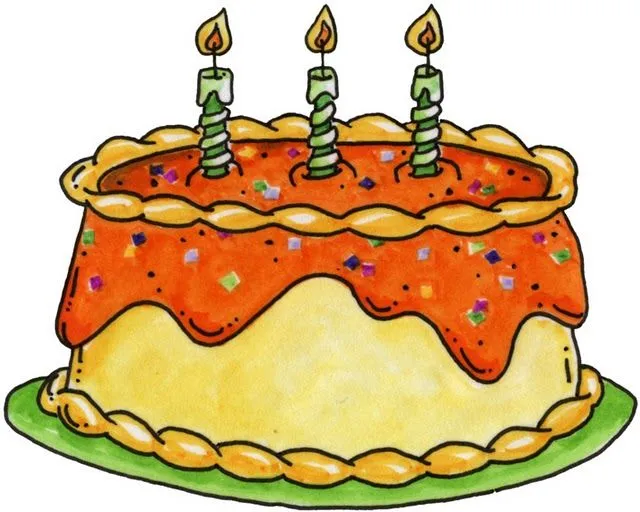 dibujos de tartas de cumpleaños-Imagenes y dibujos para imprimir