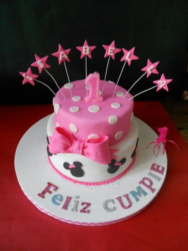 Tartas de Minnie Mouse rosada - Imagui