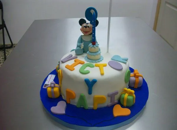 Tartas Personalizadas Ana: tarta mickey bebe Tartas Personalizadas Ana: tarta mickey bebe