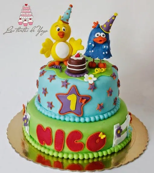 Las tartas de Yoya: Tarta del Pollito amarillito para el primer ... Las tartas de Yoya: Tarta del Pollito amarillito para el primer ...