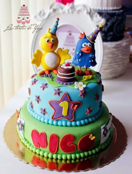 Las tartas de Yoya: Tarta del Pollito amarillito para el primer ... Las tartas de Yoya: Tarta del Pollito amarillito para el primer ...
