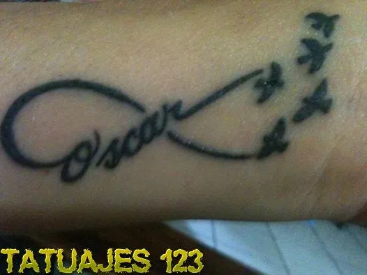 Infinito con nombres tatuaje - Imagui