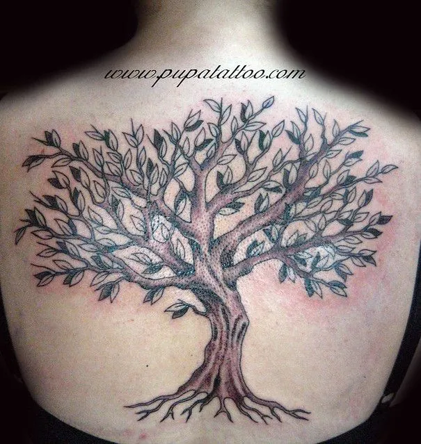 Tatuajes de arboles de la vida con nombres - Imagui