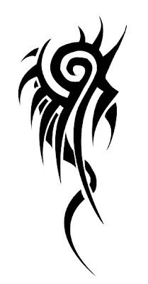 Tattoo Design Ideas for Men: Tribal Dragon Tattoo Design for Man
