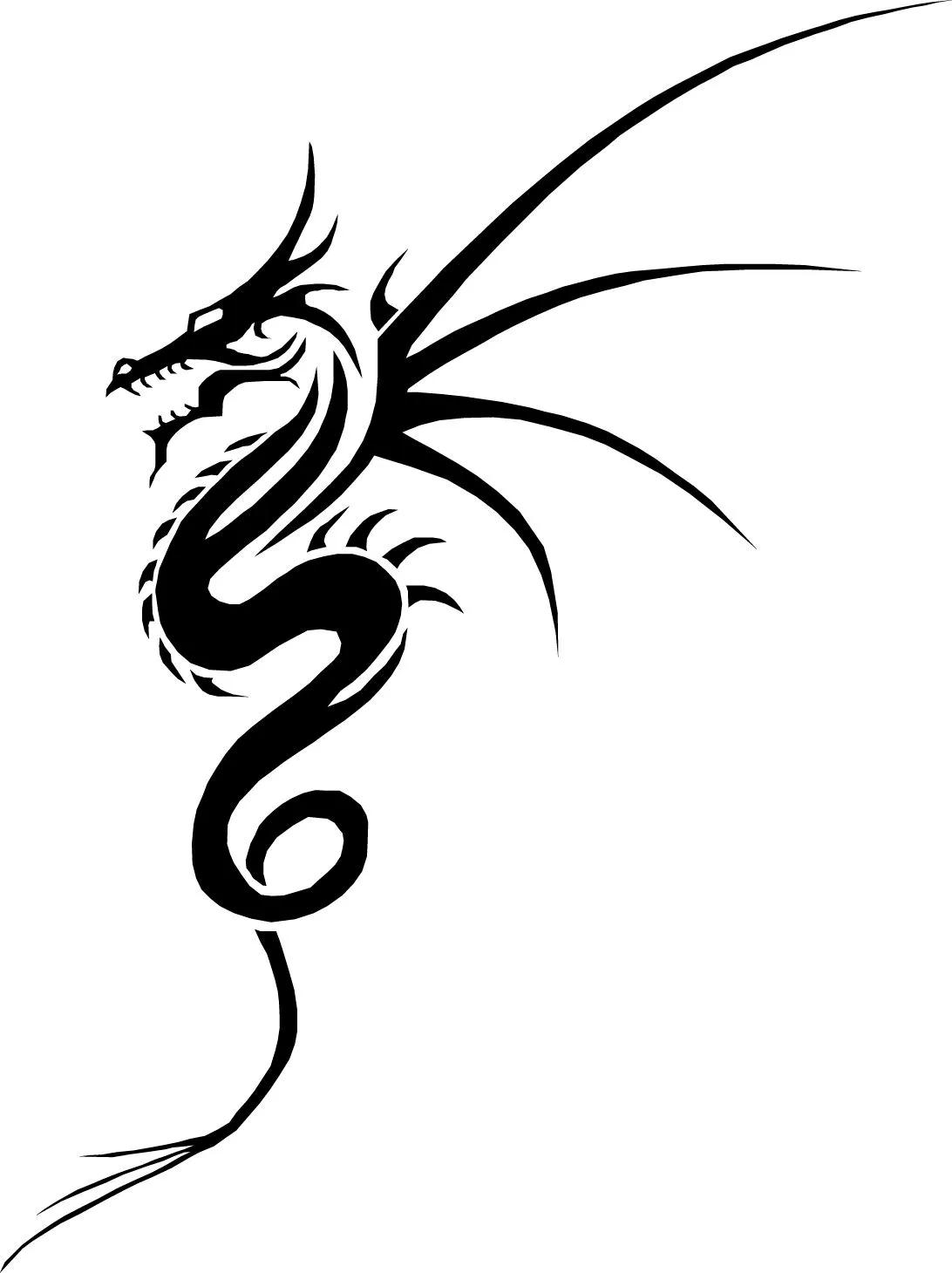 Tattoo Dragon Tribal - ClipArt Best