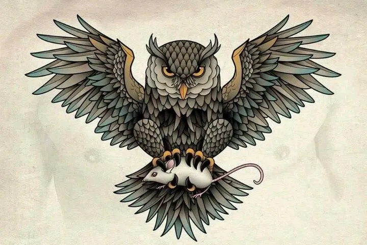 Tatto buho tatuaje | Tatto | Pinterest