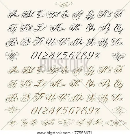 Tattoo Lettering Set Stock Vector & Stock Photos | Bigstock Tattoo Lettering Set Stock Vector & Stock Photos | Bigstock