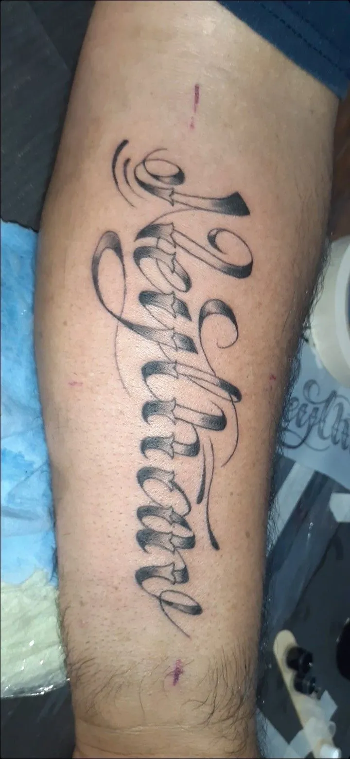 Tattoo Lettering | Tatuajes, Imagenes de te extraño