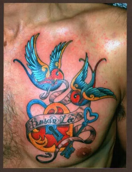 tattoo-pectoral-new-school- ...