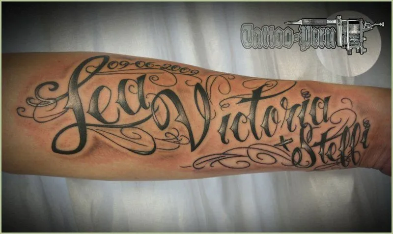 tattoo peru: Tatuajes de nombres en el antebrazo tattoo peru: Tatuajes de nombres en el antebrazo