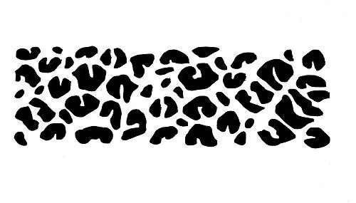 Tattoo-Schablone Leopard