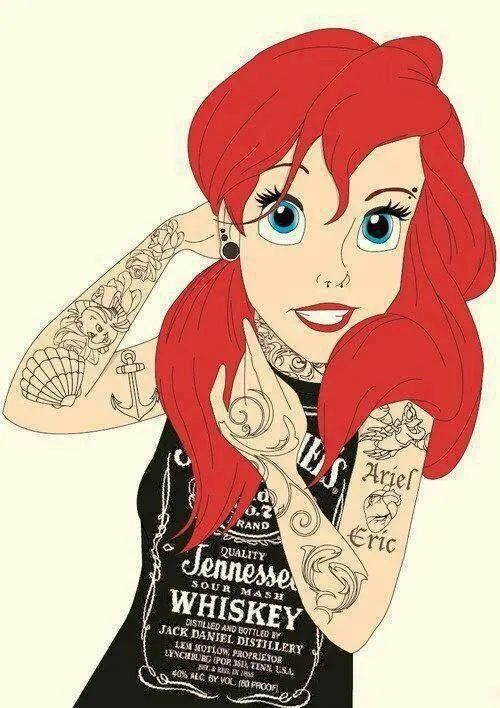 We're in love with alt girl Ariel #disney (not mine) I did my own ... We're in love with alt girl Ariel #disney (not mine) I did my own ...