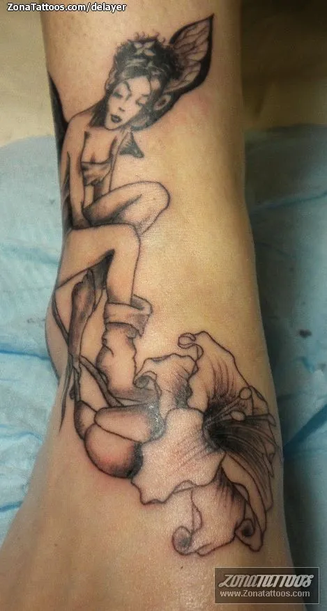 Tatuajes de hadas en tobillo - Imagui