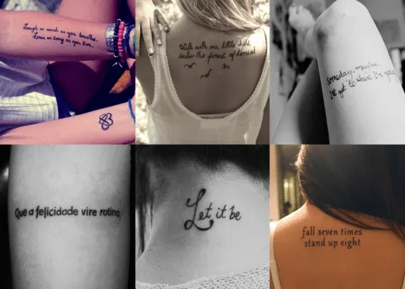 Tattoos Inspirations: Frases Everywhere | Let me be WEIRD