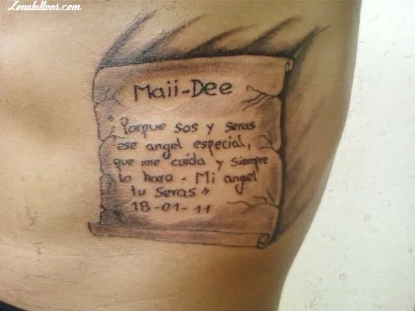 Tattoos de pergaminos - Imagui