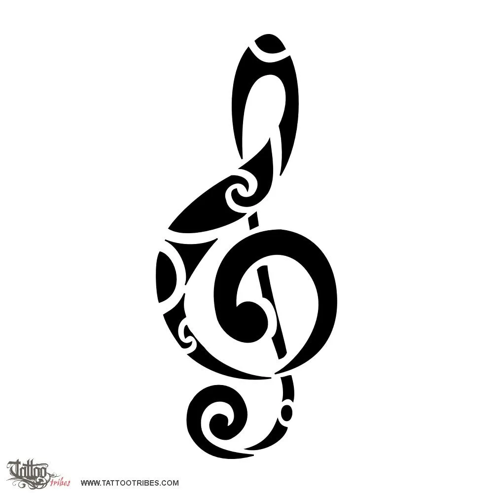 Tatuaggio di Chiave di violino, Musica tattoo - TattooTribes.com
