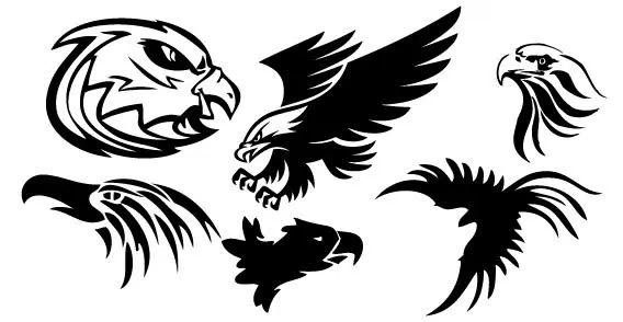 Tatuaje águila gratis, free vector - 365PSD.com