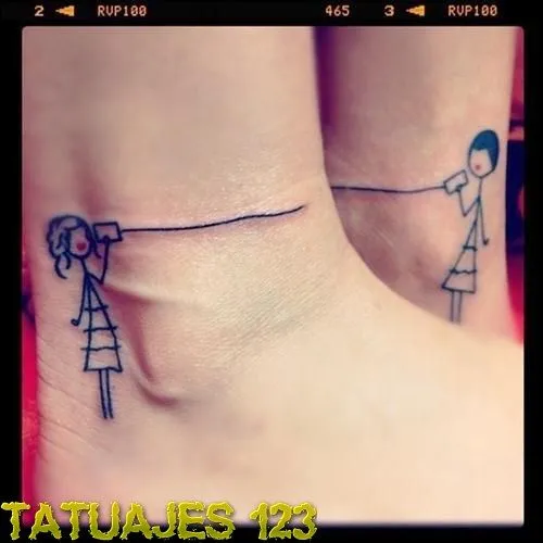 Tatuaje de amor en distancia
