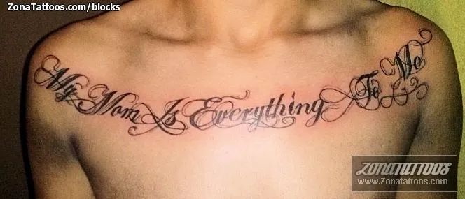 Tatuaje de bLoCkS - Letras