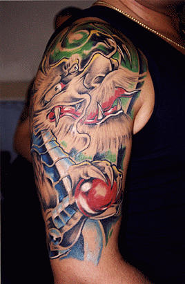 Tatuaje de Cabeza de Dragon