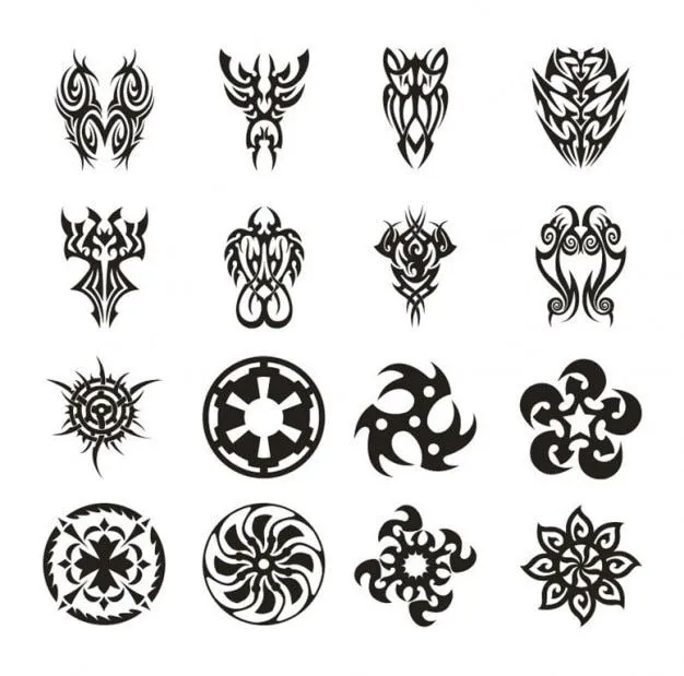 tatuaje conjunto de vectores | Descargar Vectores gratis