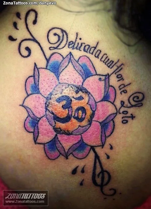 Tatuaje de DanyEvo - Lotos Om Flores