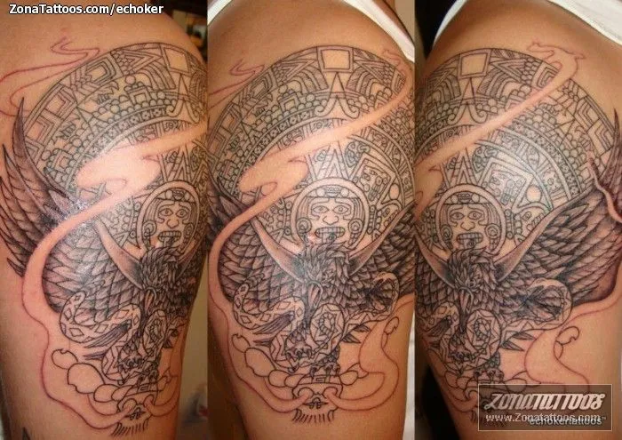 Tatuaje de echoker - Aztecas Incas Mayas