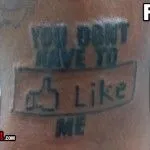 tatuaje de facebook