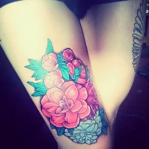 Mi tatuaje de flores. Peonias. | Mis cosas | Pinterest