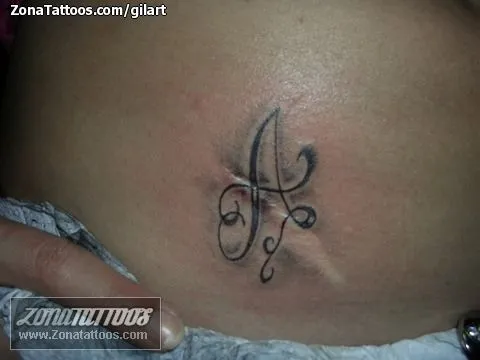 Tatuaje de gilart - Letras Iniciales Cicatrices