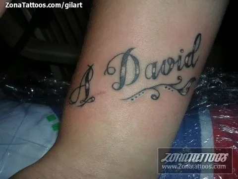 Tatuaje de gilart - Nombres David